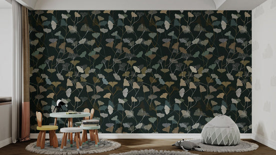 Stylish ginkgo wallpaper for modern decor AN67