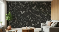 Bedroom wall accent using the serene Twilight Grove Wall Mural.