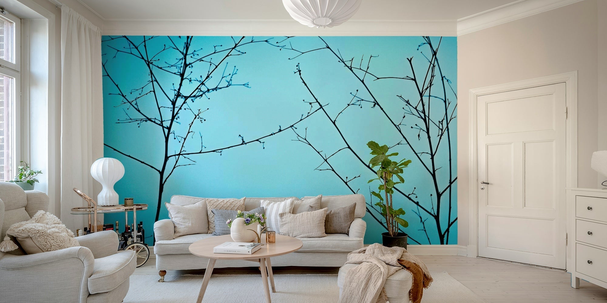Twilight in the outdoors Wall Mural