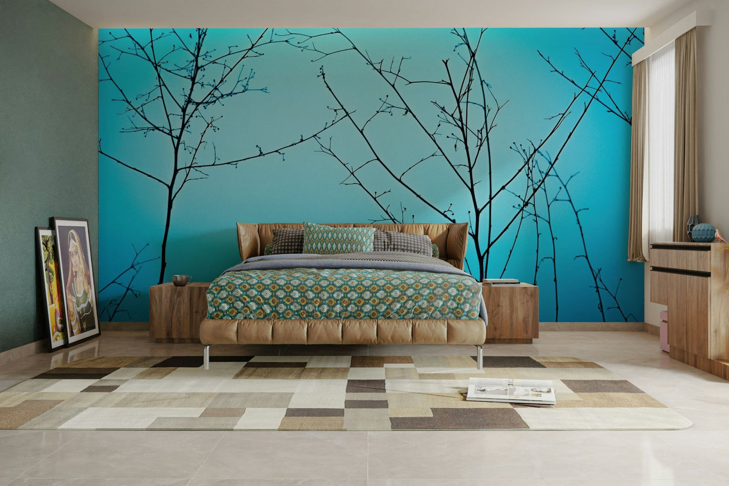 Twilight in the outdoors Wall Mural