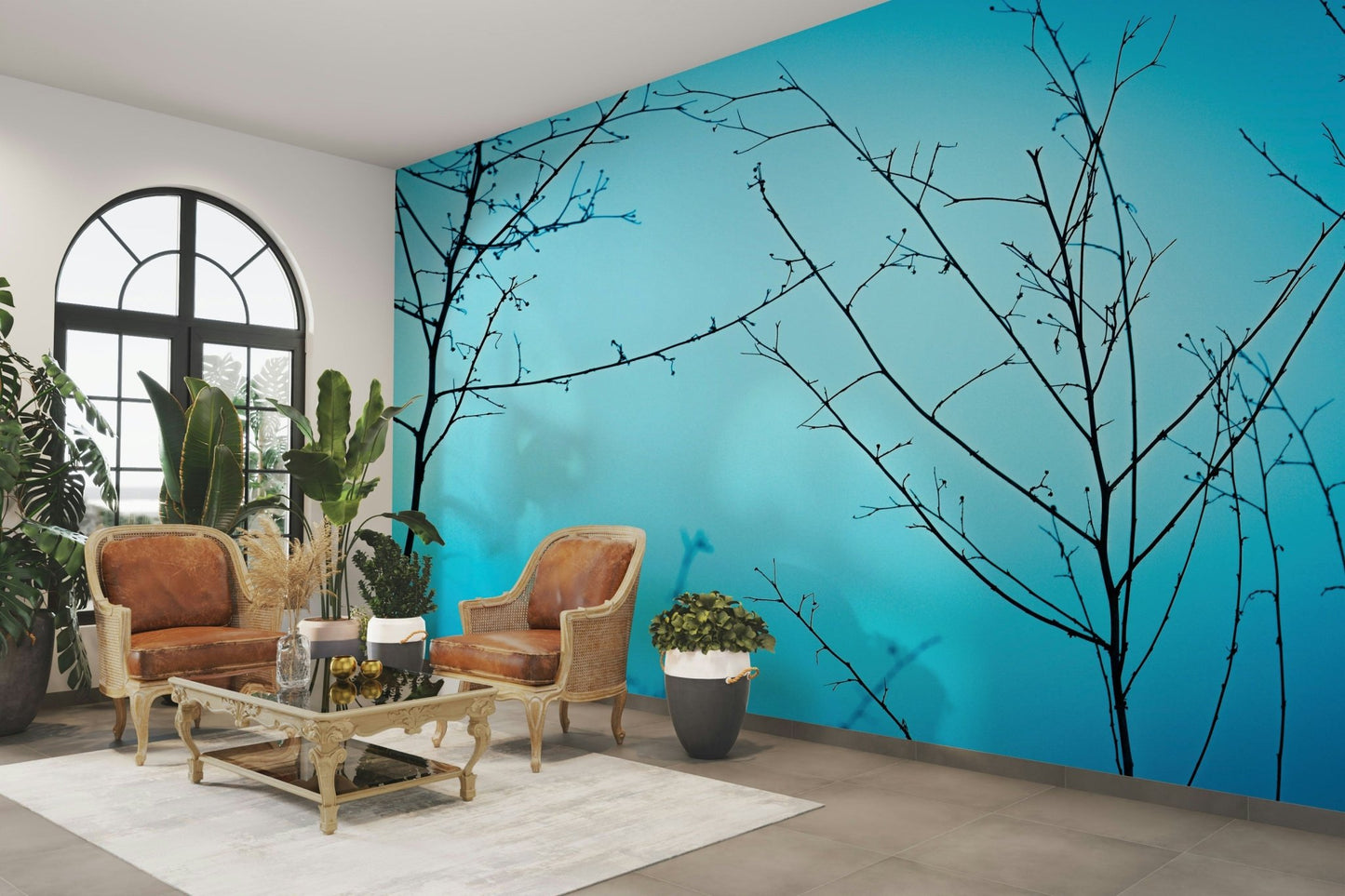 Twilight in the outdoors Wall Mural