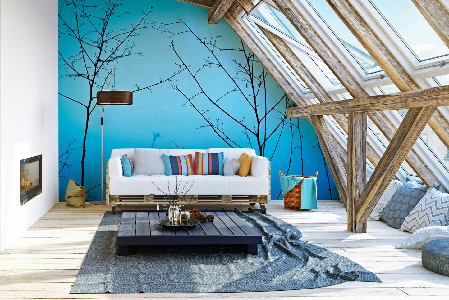 Twilight in the outdoors Wall Mural