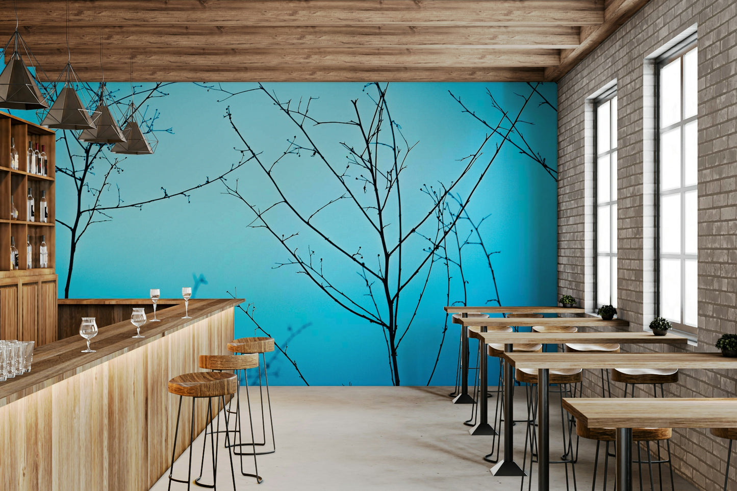 Twilight in the outdoors Wall Mural