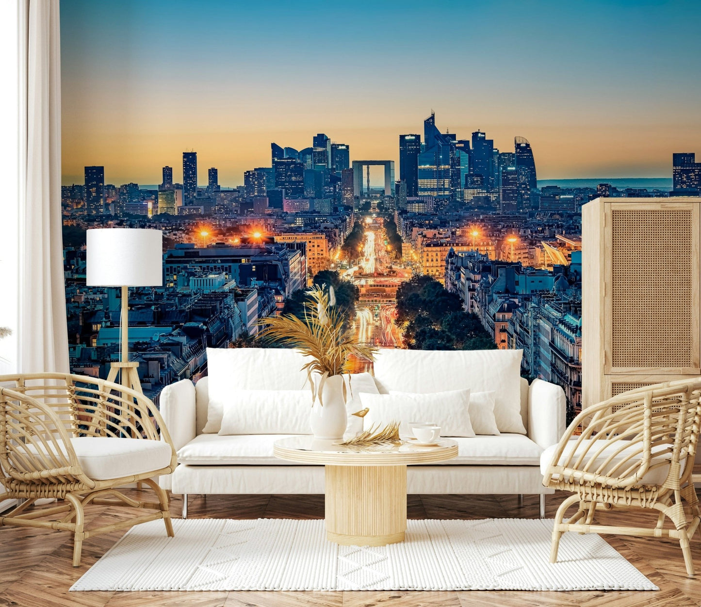 Twilight Metropolis Wall Mural