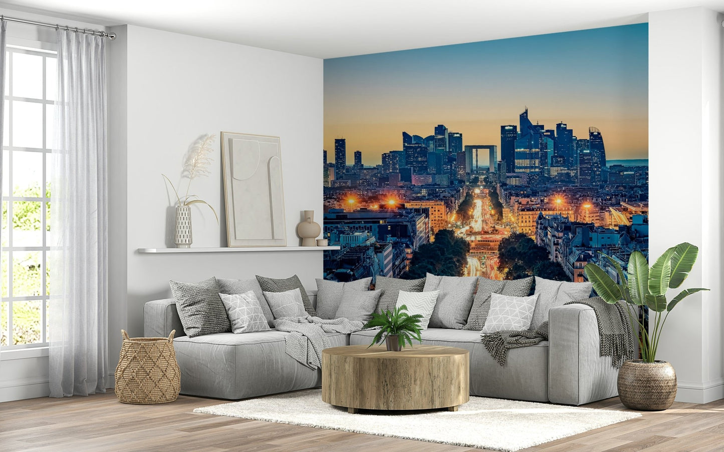 Twilight Metropolis Wall Mural