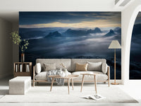 An artistic nature inspired mural for home decor.