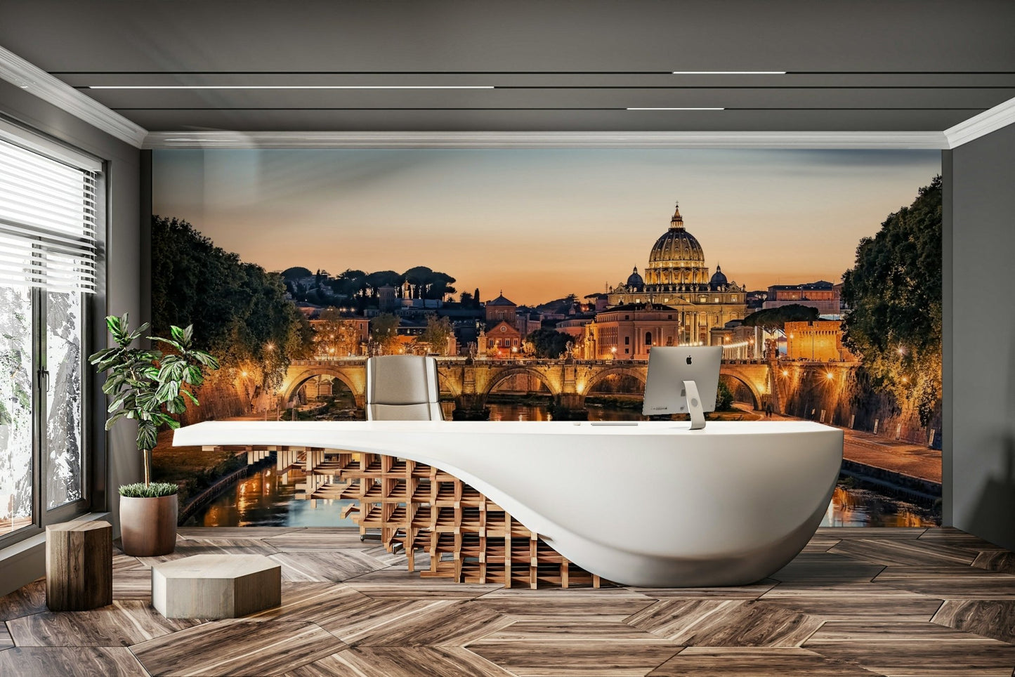 Twilight Over Rome Wall Mural