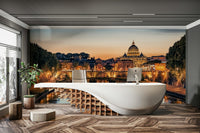 Twilight Over Rome Wall Mural