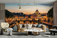 Twilight Over Rome Wall Mural