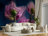 An artistic nature inspired mural for home decor.