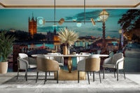 Twilight Thames Embrace Wall Mural