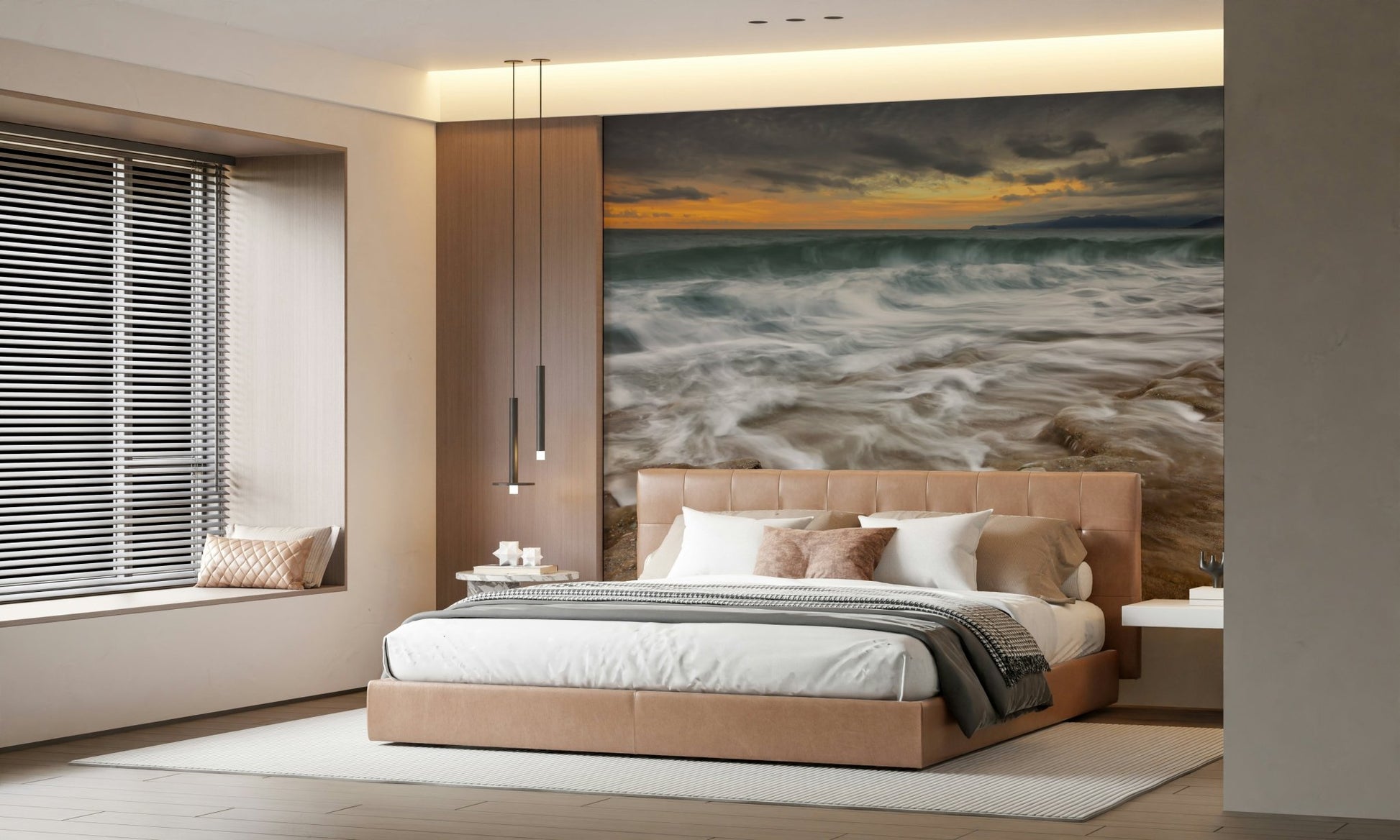 A classic abstract design wallpaper for walls.