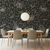 Mysterious shadows in the Twilight Woods Wall Mural design