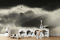 A beautiful immersive design wall mural for a living room., GD4850