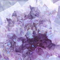 Layered violet and amethyst mural

