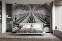 The image shows a dramatic view looking upwards.

