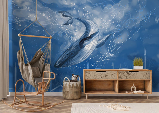 Blue Whale Wallpaper Murals B160