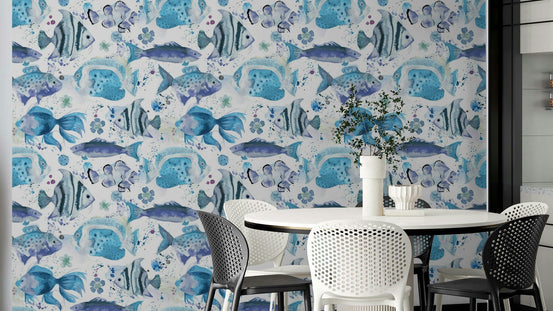 Tropical underwater mural for kids and playrooms, GD1535