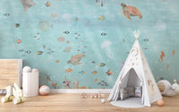 Underwater Scene Nursery Wall Art

