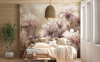 Underwater Pink Flowers Wallpaper Murals - Giffywalls