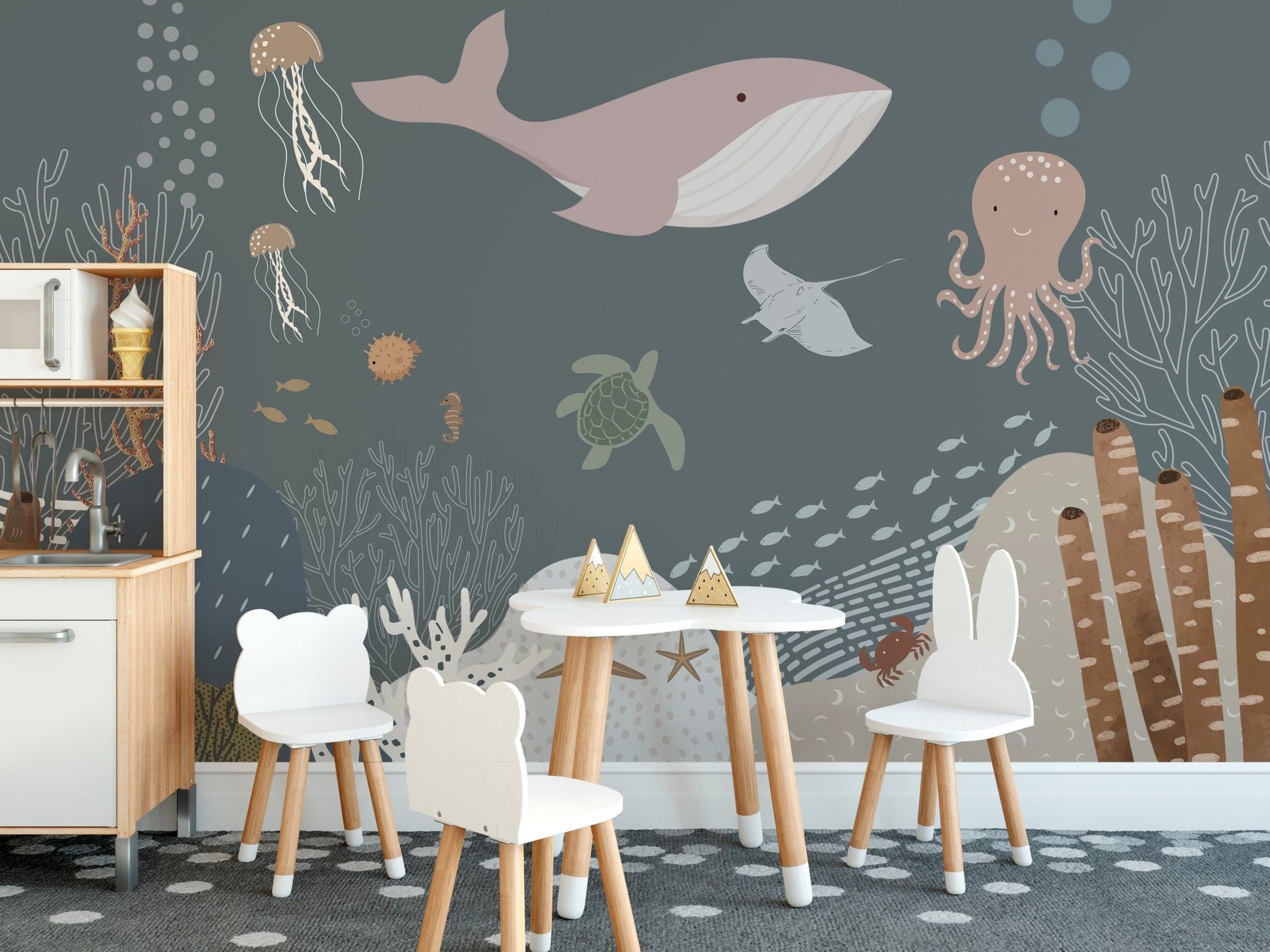 Fun underwater wallpaper for walls
