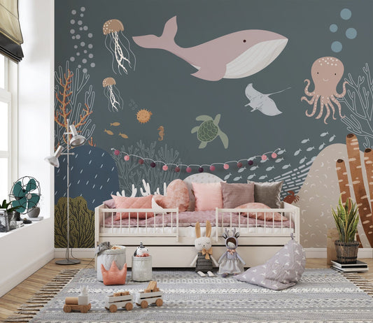 Underwater sea creatures wallpaper
