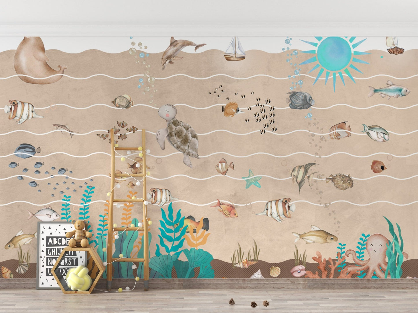 Marine Life Underwater Wallpaper Mural
