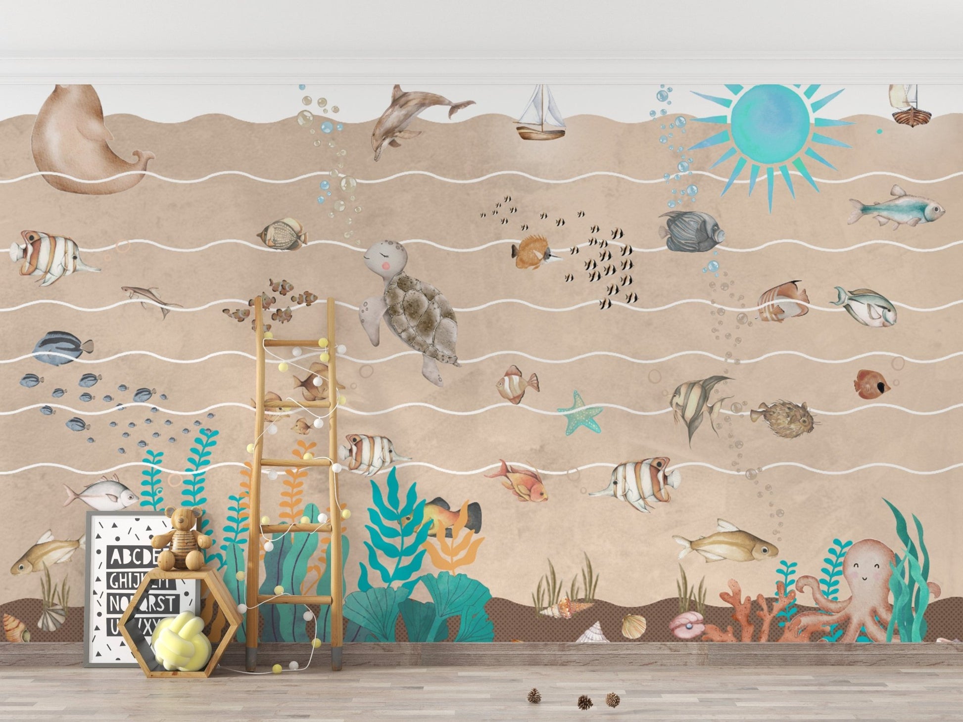 Marine Life Underwater Wallpaper Mural

