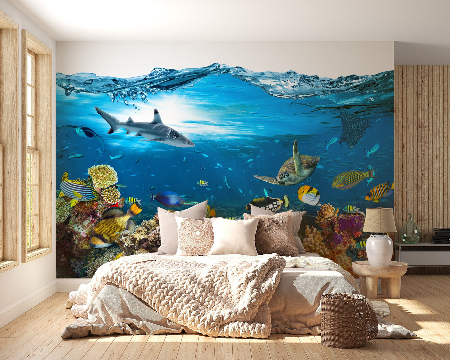Underwater Splash with Corel Reef Wallpaper - Giffywalls