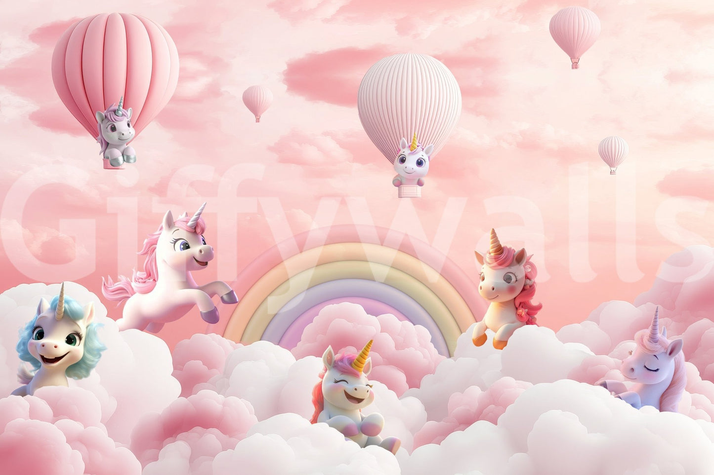 The style is a soft-focus illustration or a painterly design.

