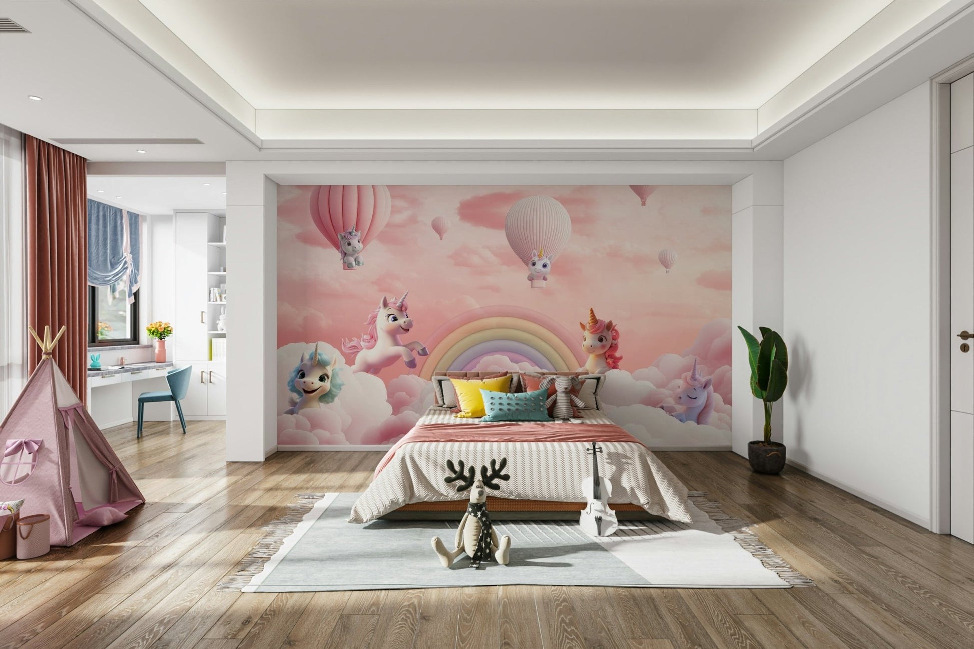 The colors are soft and gentle, with a muted, ethereal palette.

