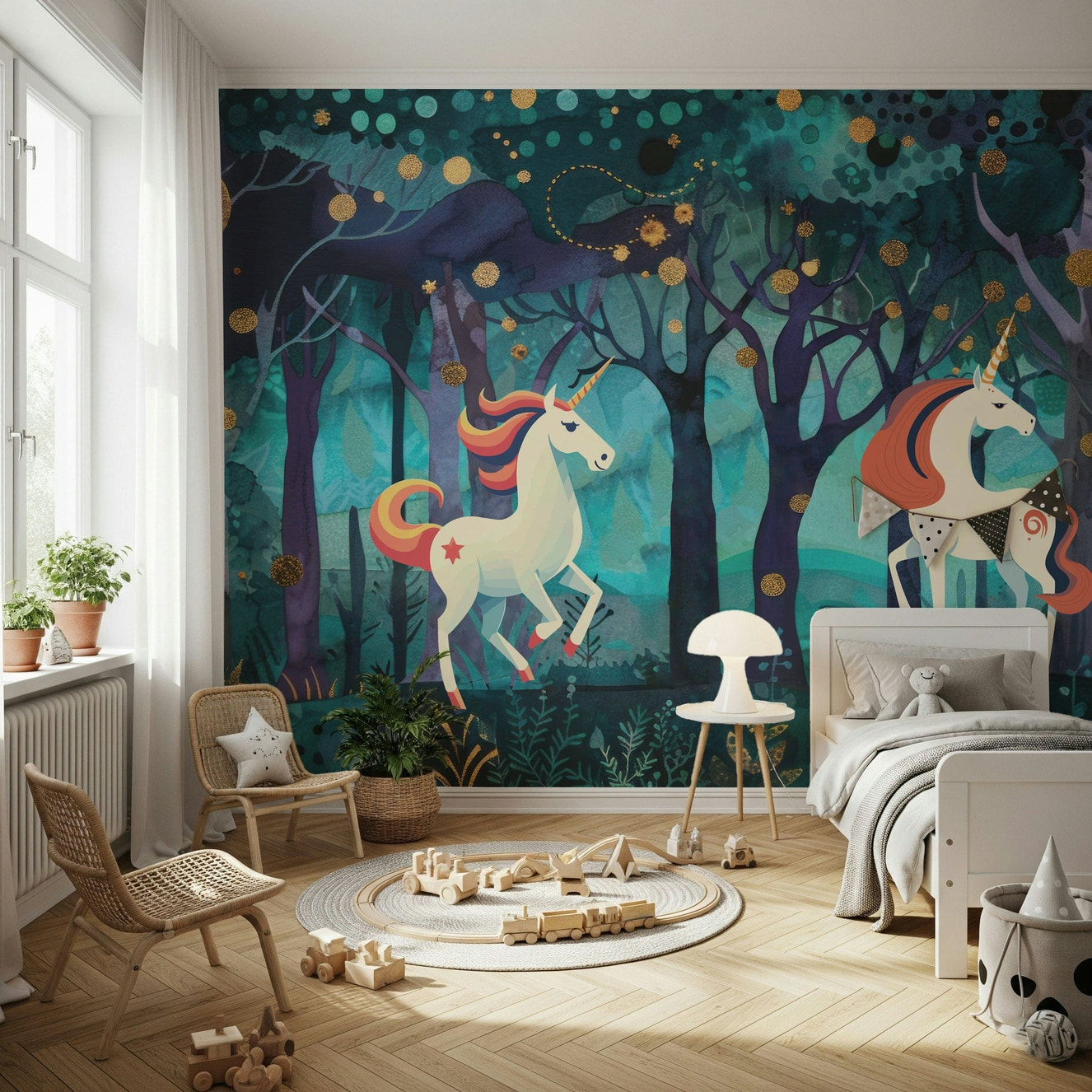 Mystic Unicorns Wall Mural