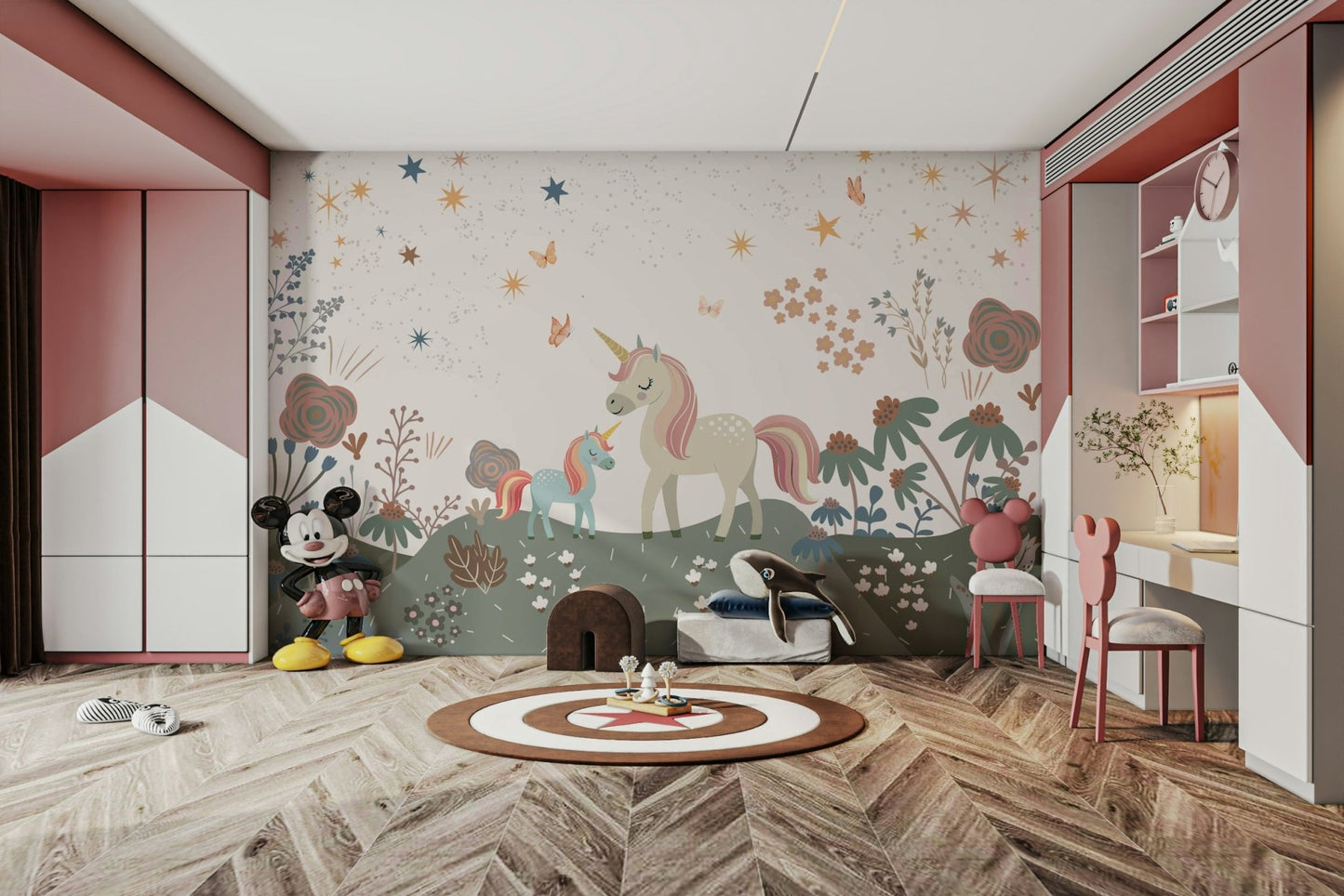 The image is full of bright, cheerful colors.

