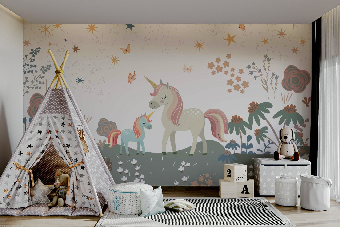 Small sparkling stars or lights are scattered in the air.

