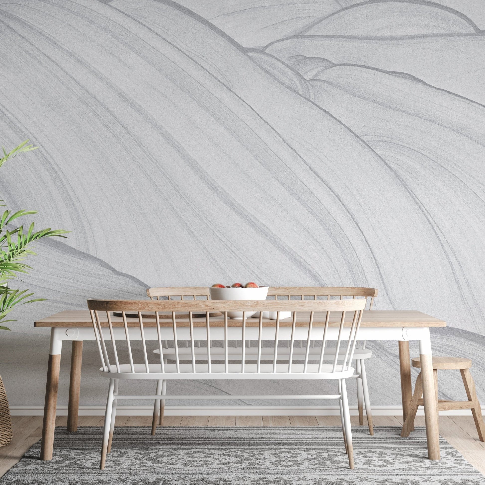 Unique Grey Marble Designed Wallpaper Murals - Giffywalls