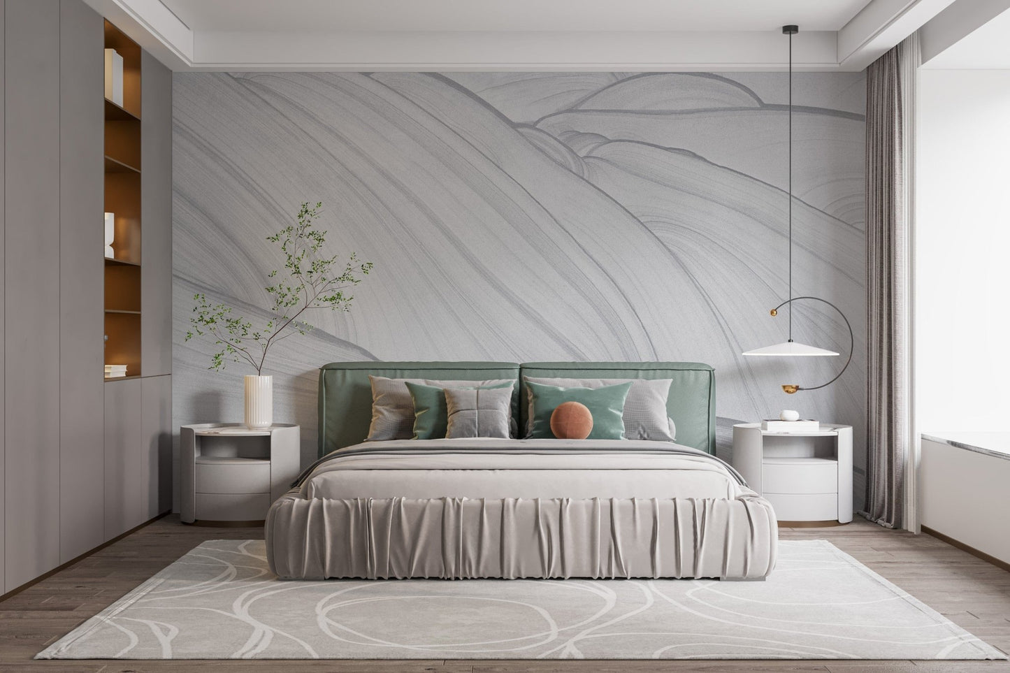 Unique Grey Marble Designed Wallpaper Murals - Giffywalls