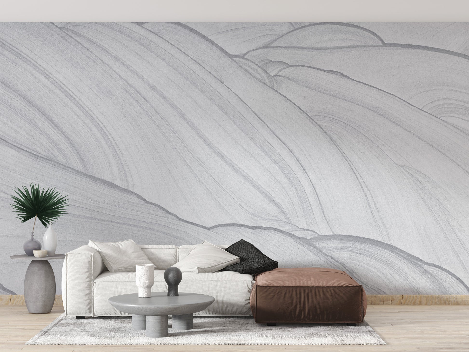 Unique grey marble wallpaper design

