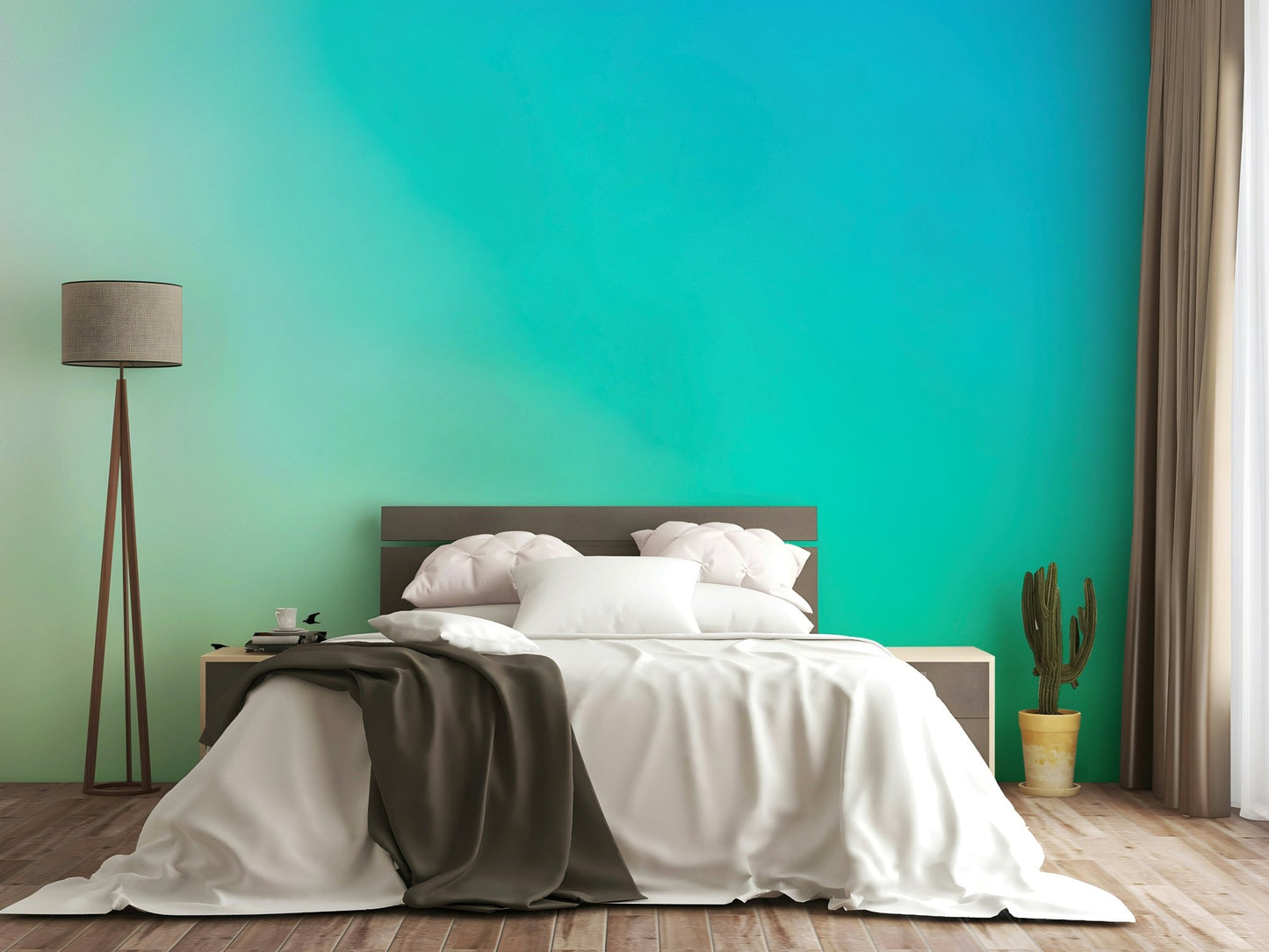 A serene geometric pattern wall mural for your decor., GD4885