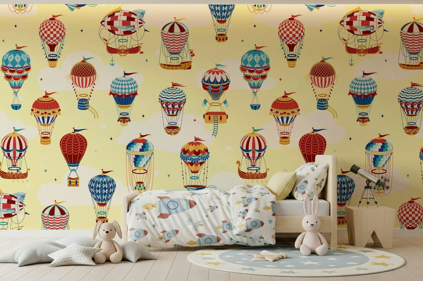 A calming abstract design wallpaper mural that defines a space., GD5719