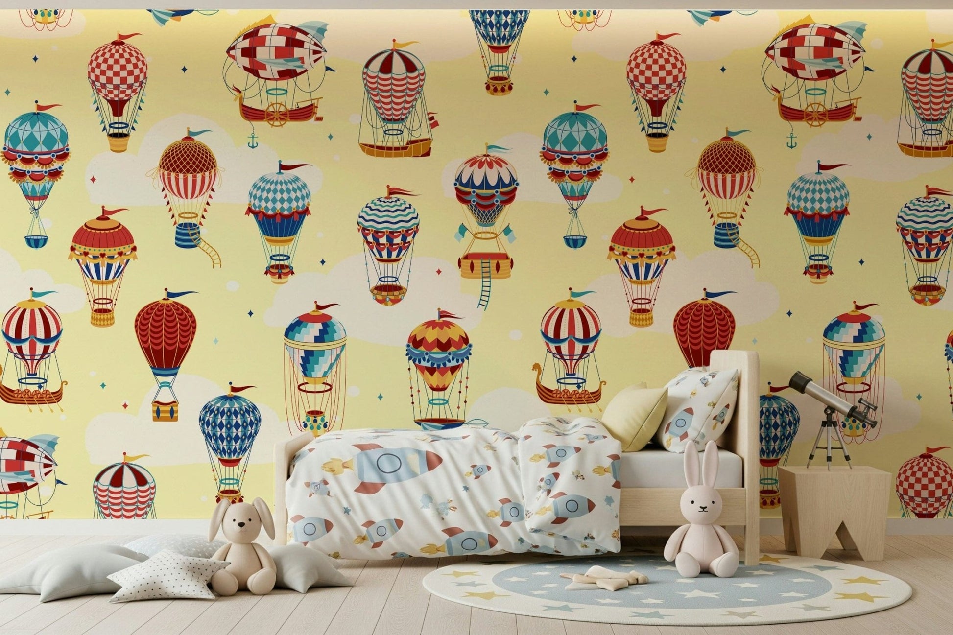 A calming abstract design wallpaper mural that defines a space., GD5719