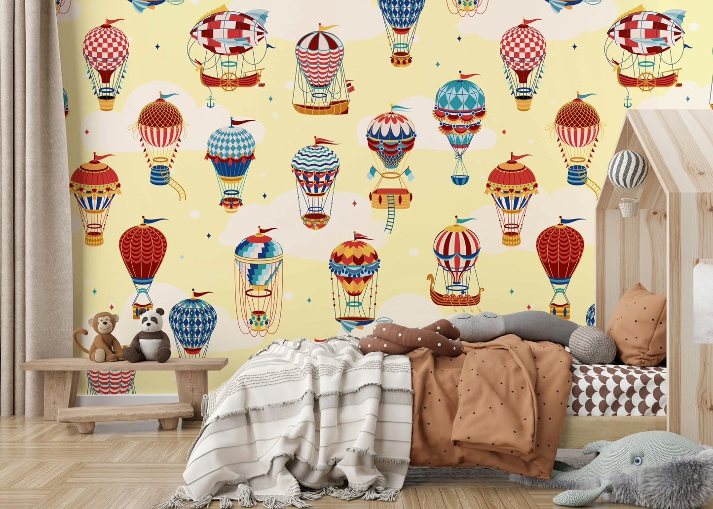 A contemplative gentle design wallpaper mural for a feature wall., GD5719