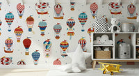 A graceful subtle pattern wall mural in cool, natural tones., GD5708