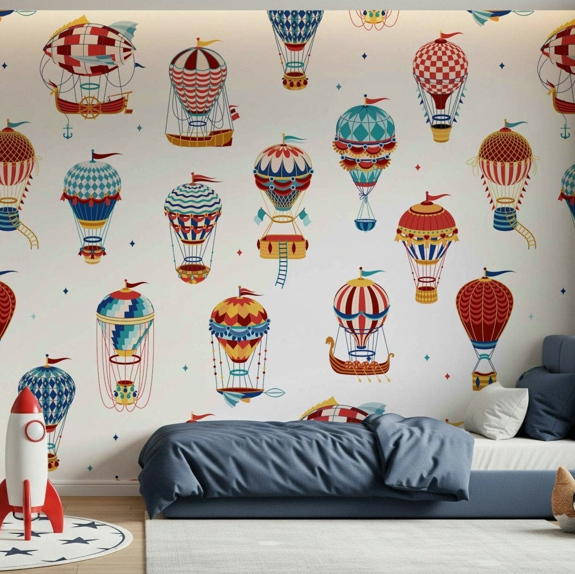 A serene up and away theme wall mural in a dreamy sky., GD5708