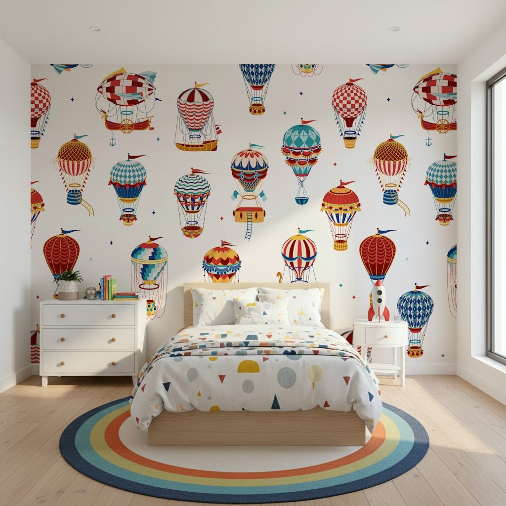 A calming abstract design wallpaper mural that defines a space., GD5708