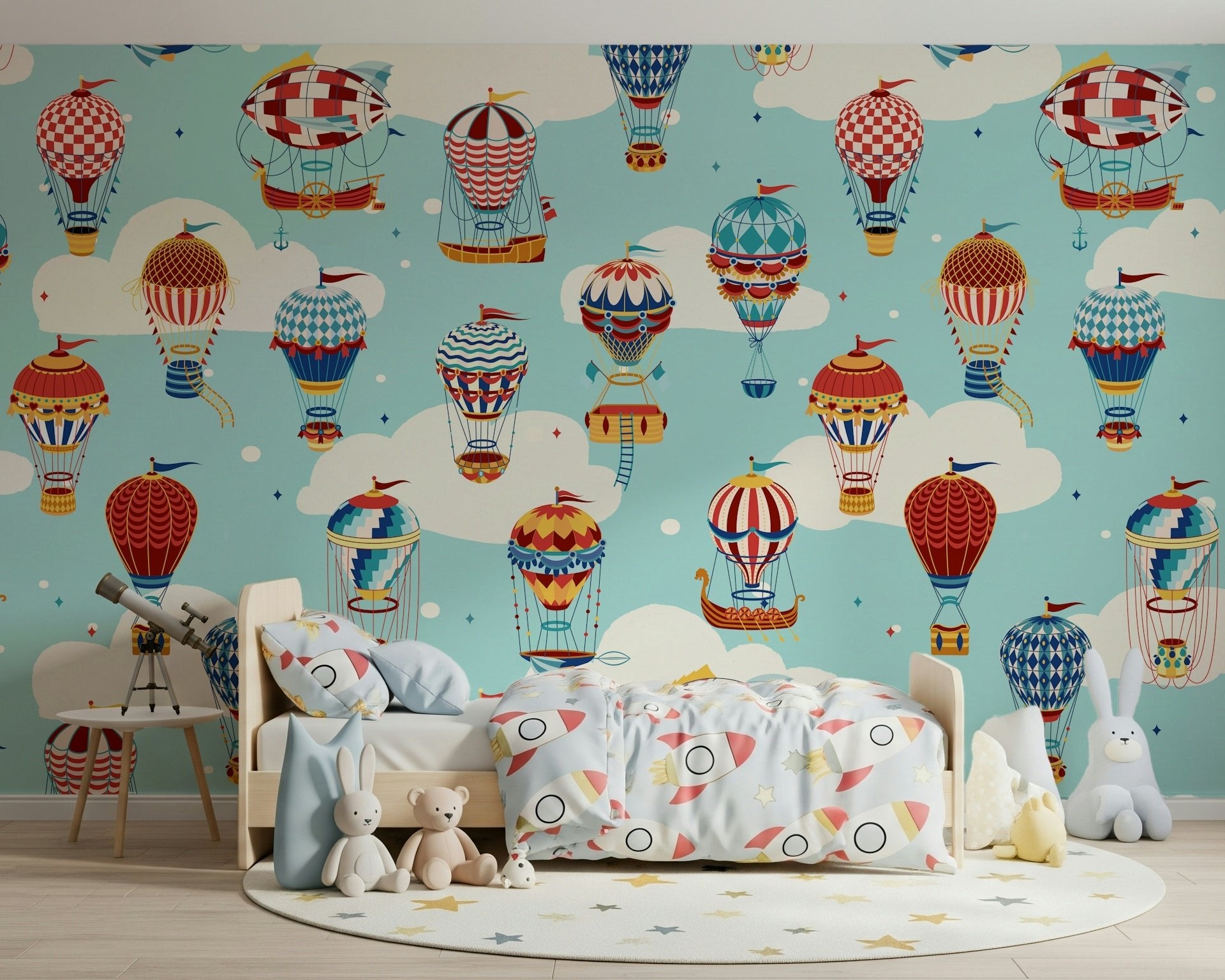 An artistic minimalist form mural for home decor.