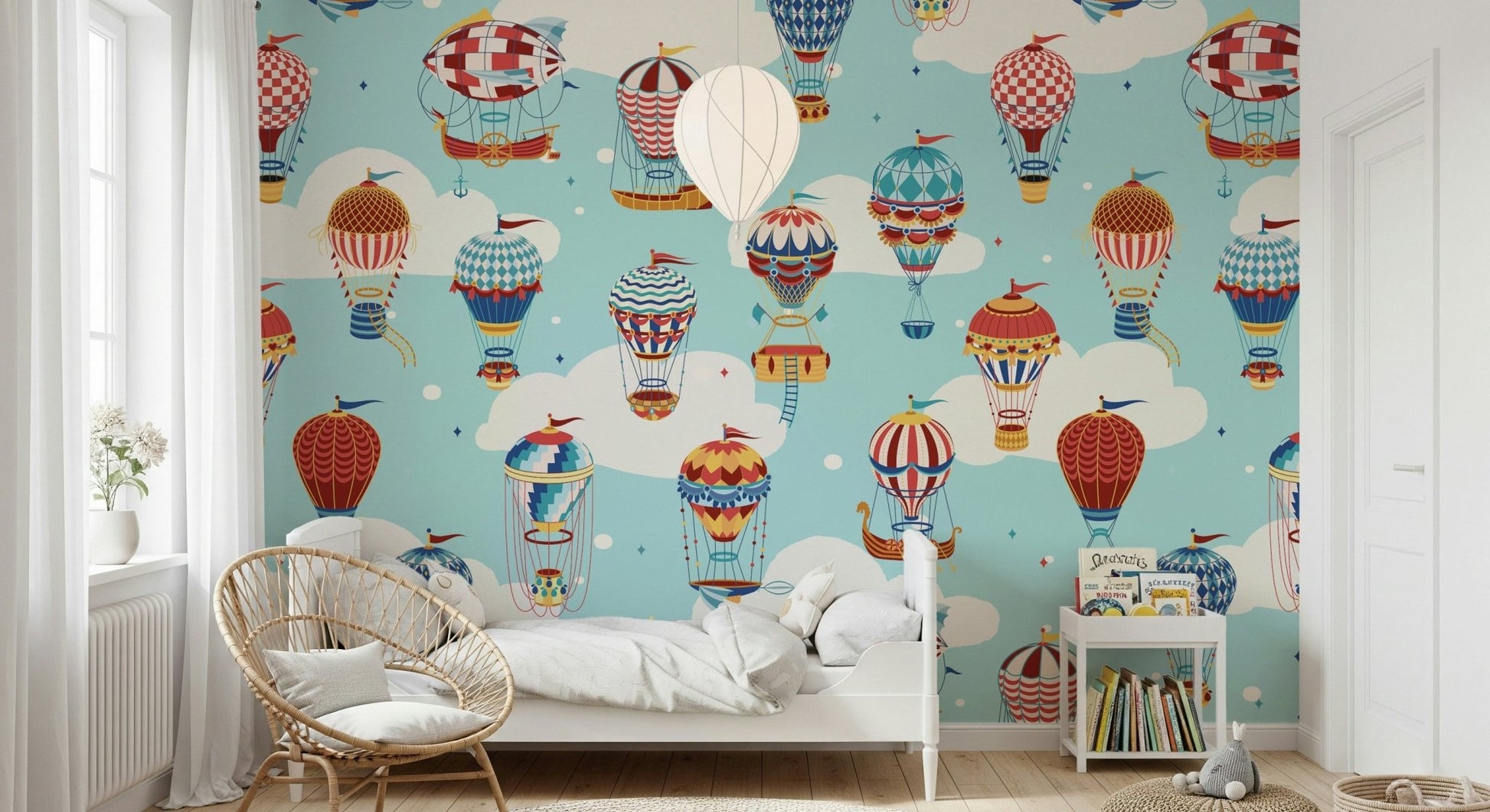 A classic whimsical theme wallpaper for walls.