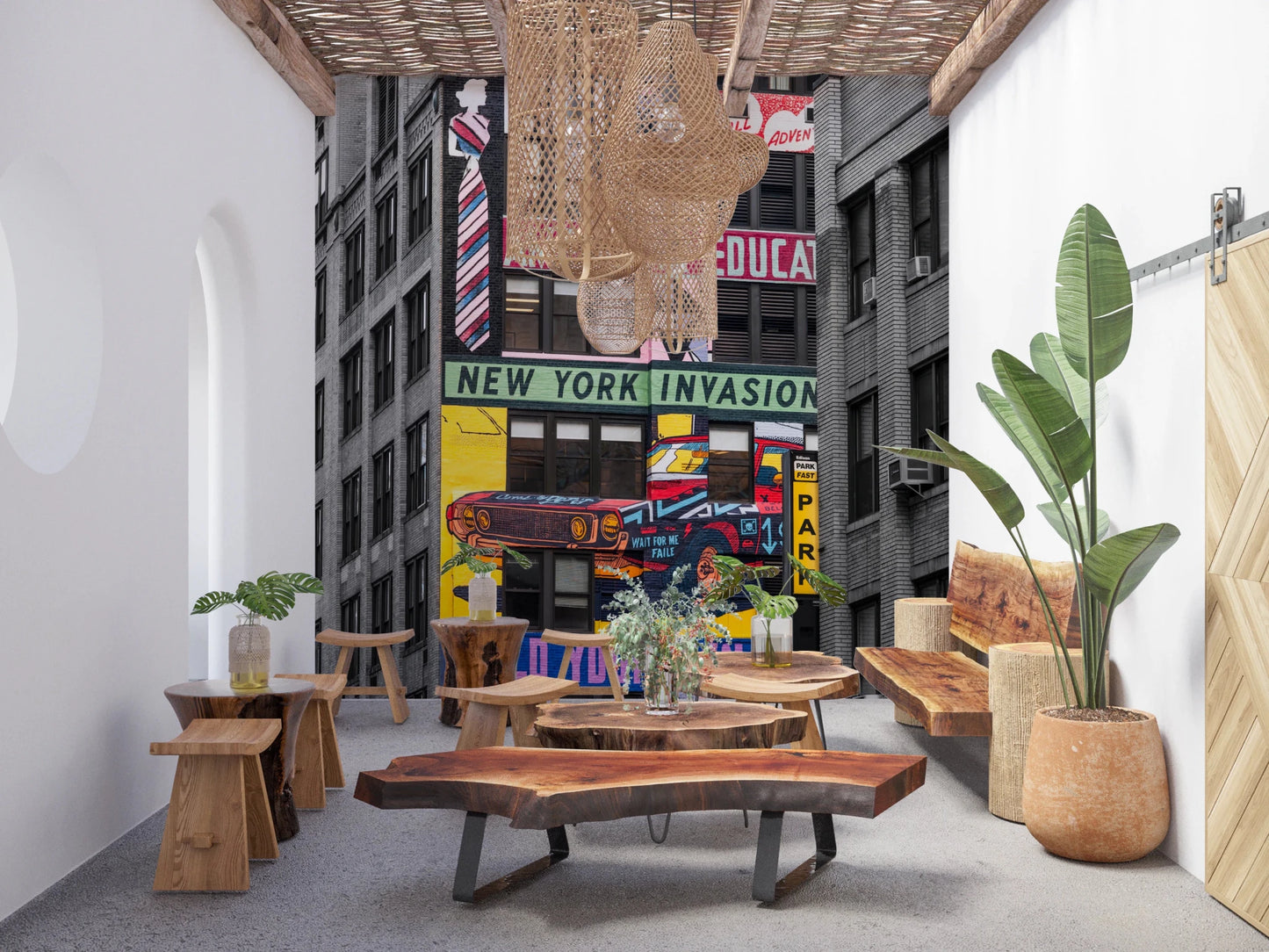 Urban Invasion wallpaper for walls urban theme