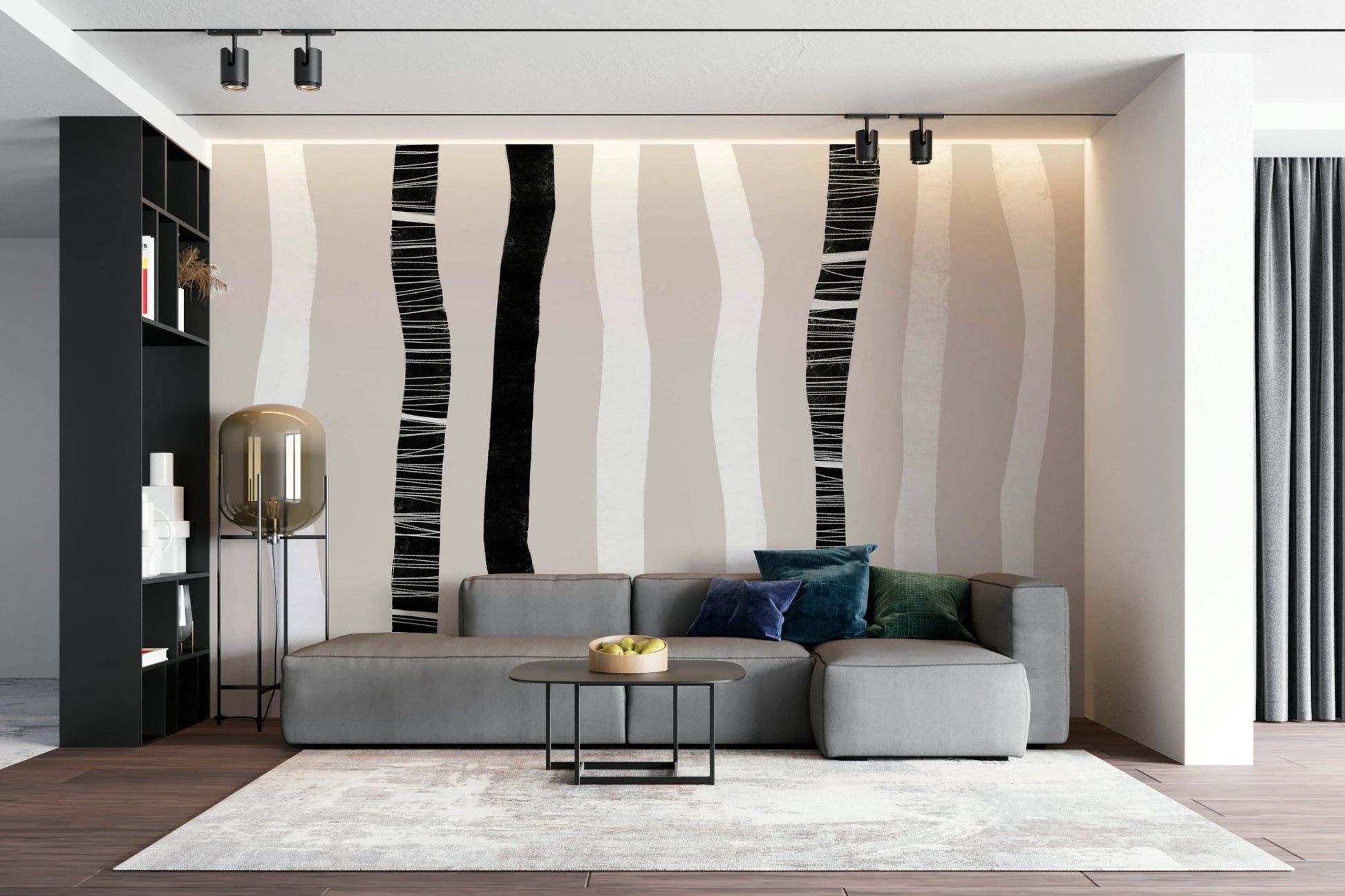 A classic birch tree wallpaper for walls.


