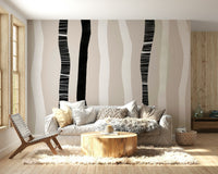 A serene birch tree pattern wall mural for your decor.

