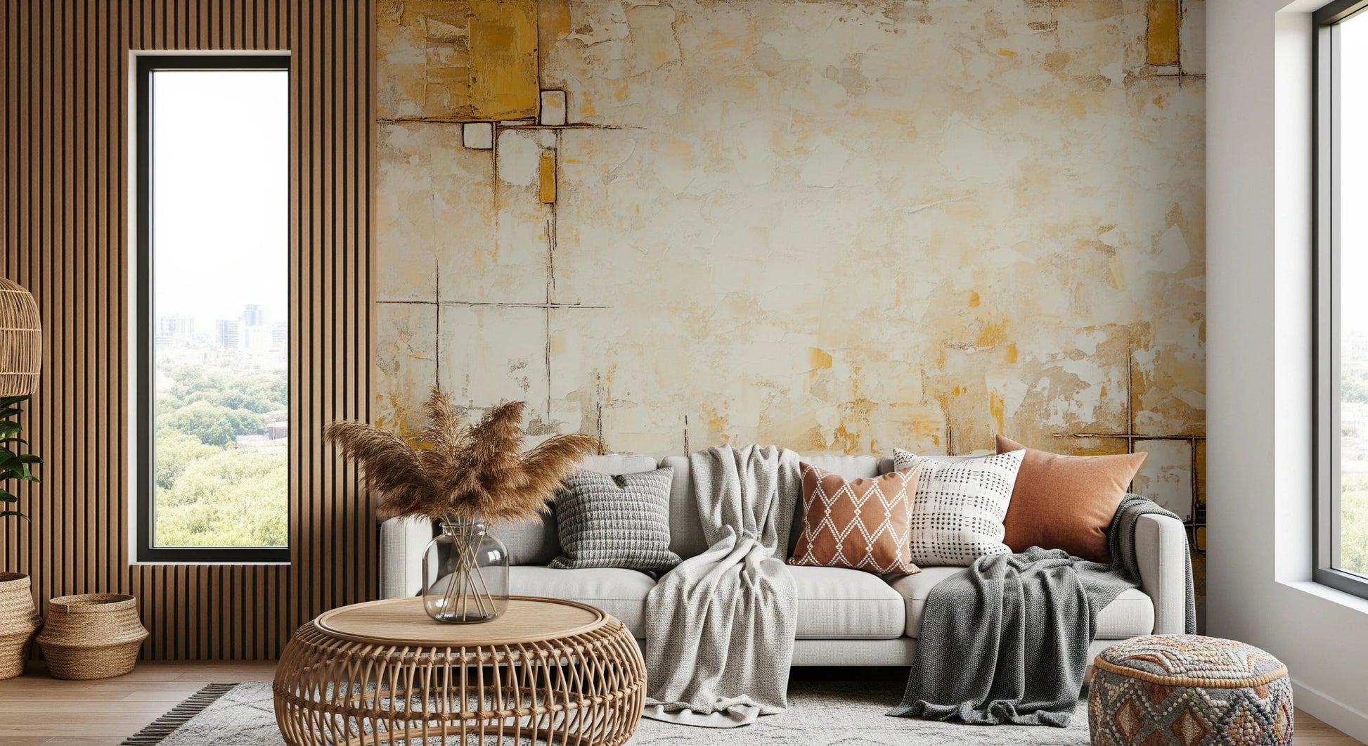 Urban Blocks Wall Mural